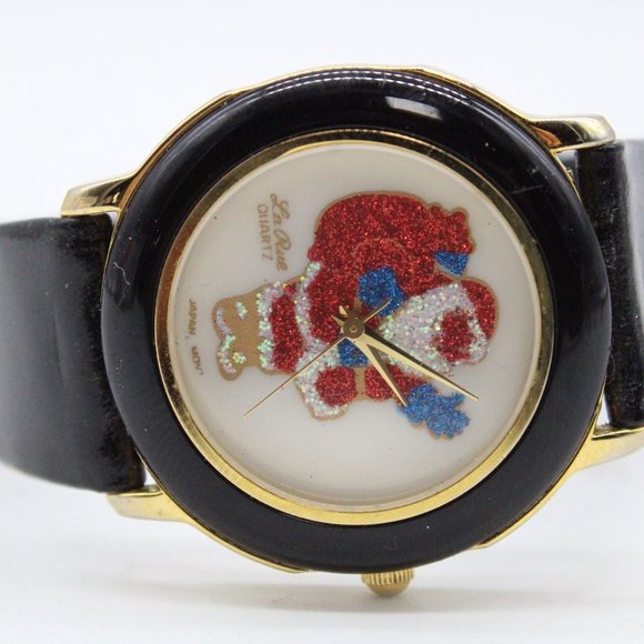 Vintage La Rue Christmas Watch Black Tone Stainless Steel Exclusive Collection - Picture 6 of 8